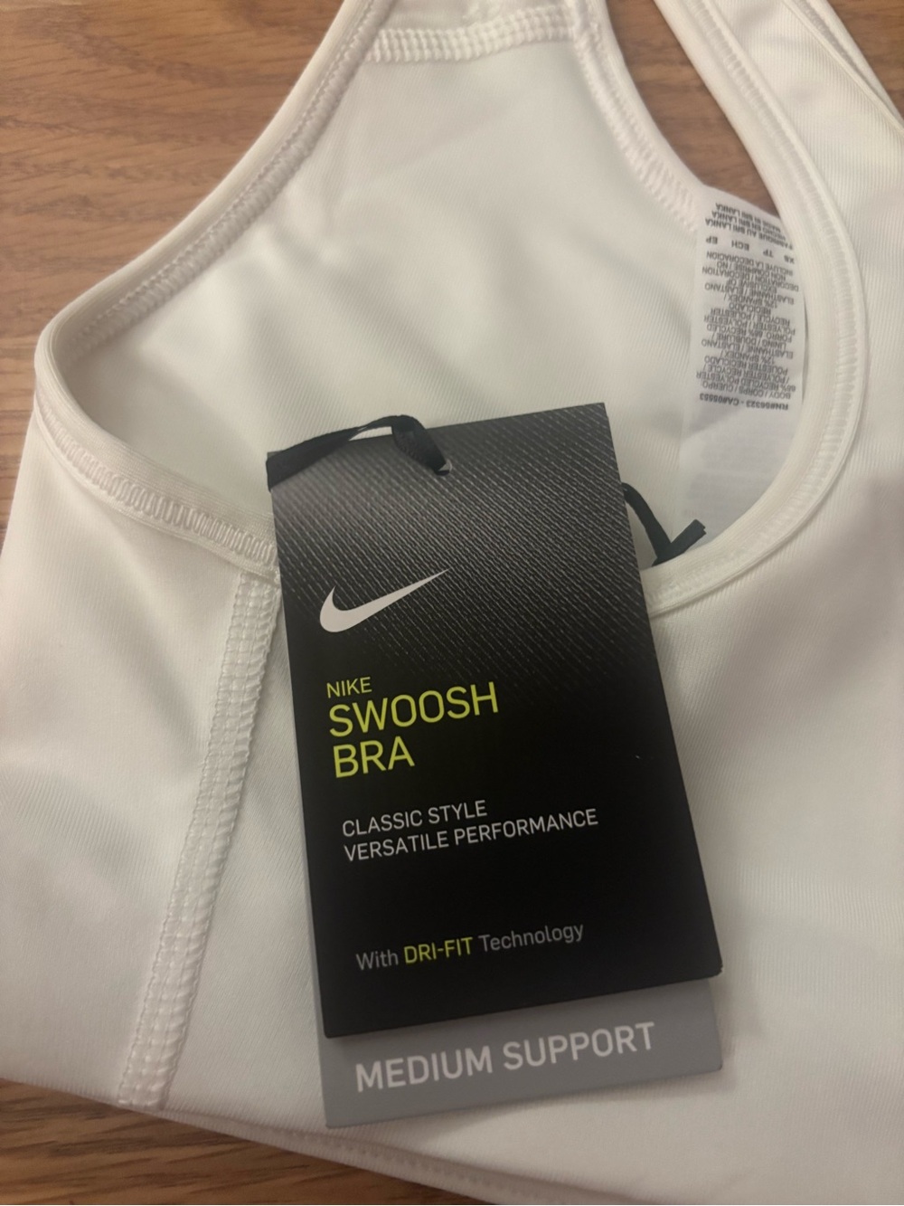 Nike Dri-Fit White Sports Bra Size XS - Picture 7 of 7